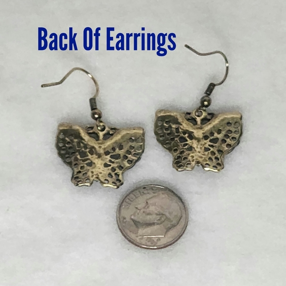 Fashion Jewelry Bufferfly Necklace & Earrings Set - Picture 6 of 11